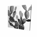 Fondo 16 x 16 in. Greyscale Cactus-Print on Canvas FO2790423